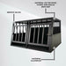 Trekker Cage de transport chien L 89x69x50cm, Noir