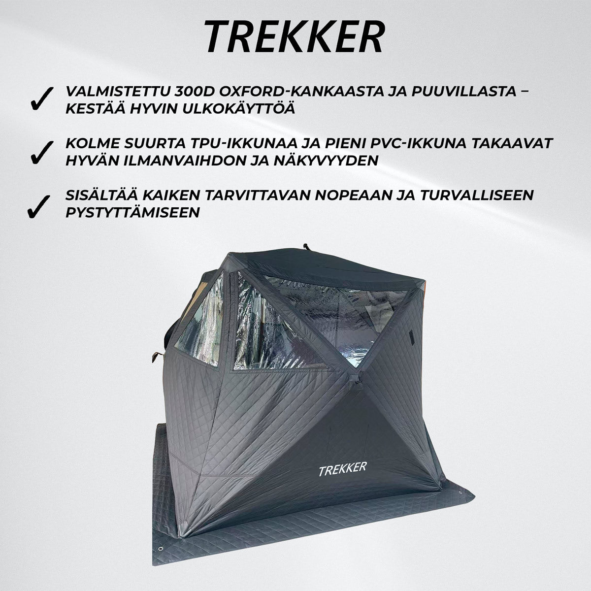 Trekker Telttasauna Premium  220x220x185cm