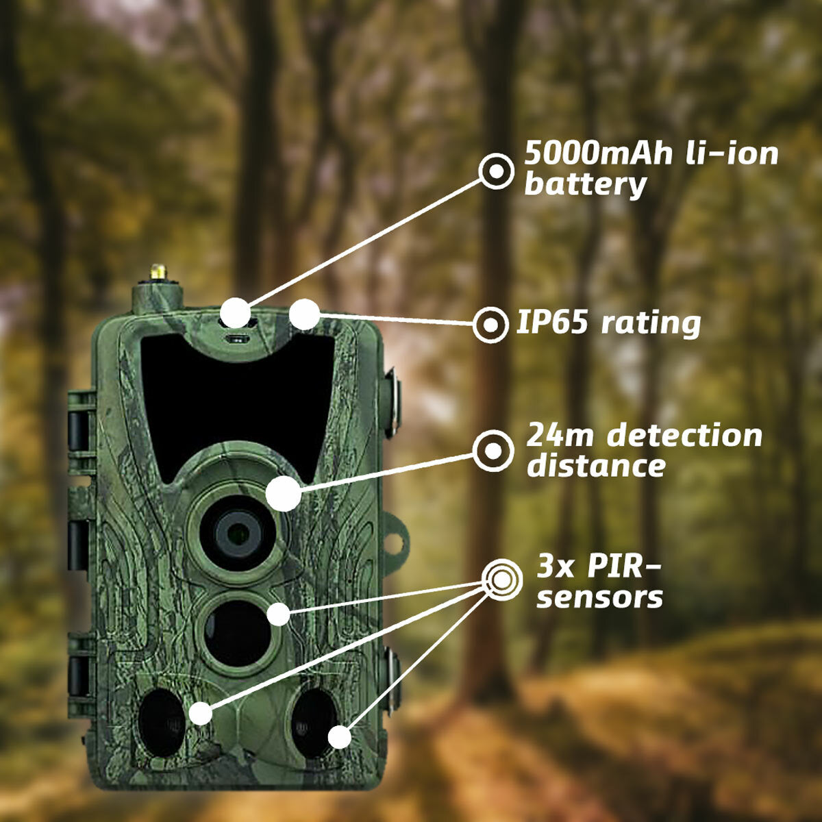
              Trekker camara fototrampeo Premium live 4G