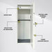 Trekker Gun cabinet for 20 guns AS2000, White, with digital lock