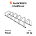 Fornorth Pyöräteline, 6-paikkainen