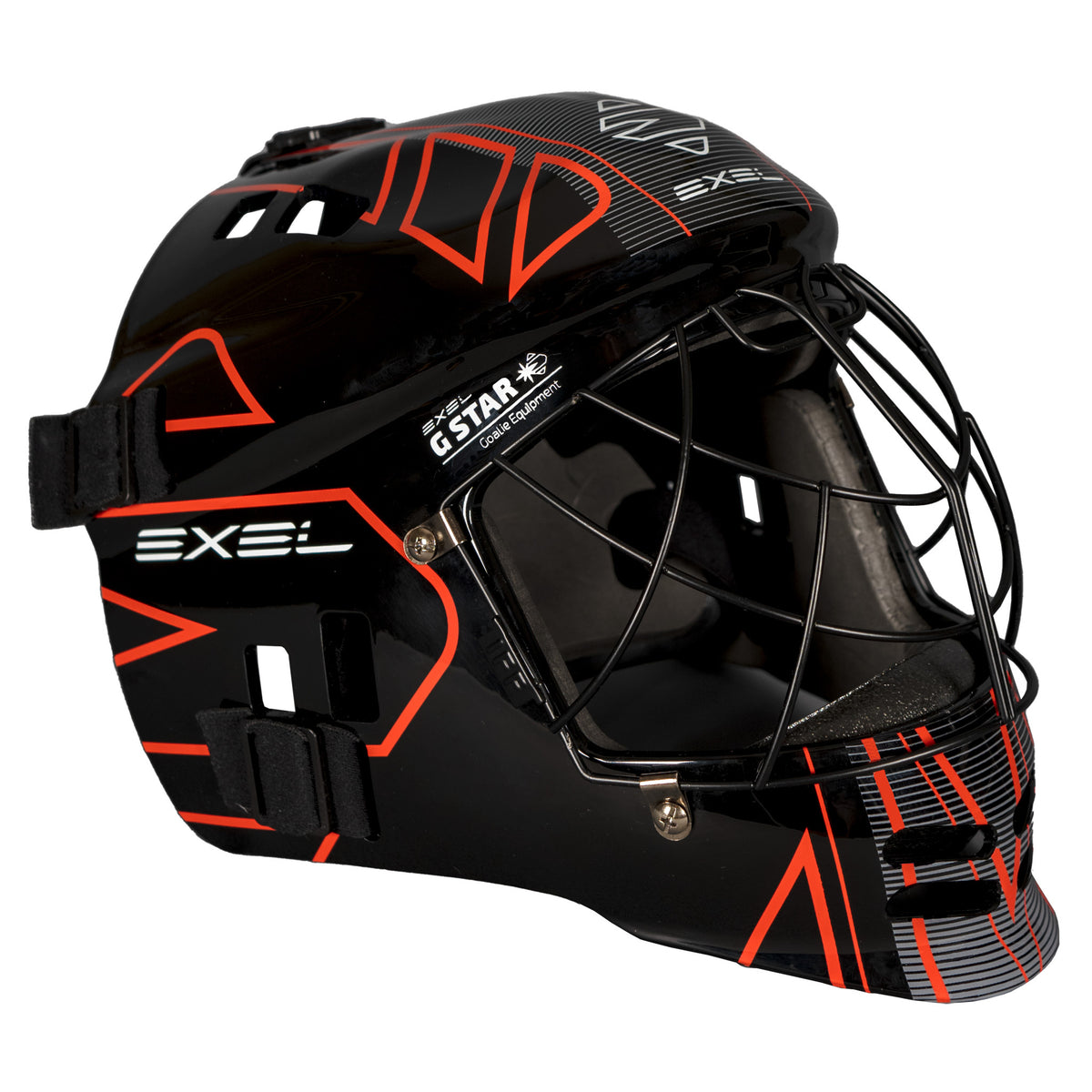 
              Exel G Star Floorballkeepersmasker, Zwart, Jr