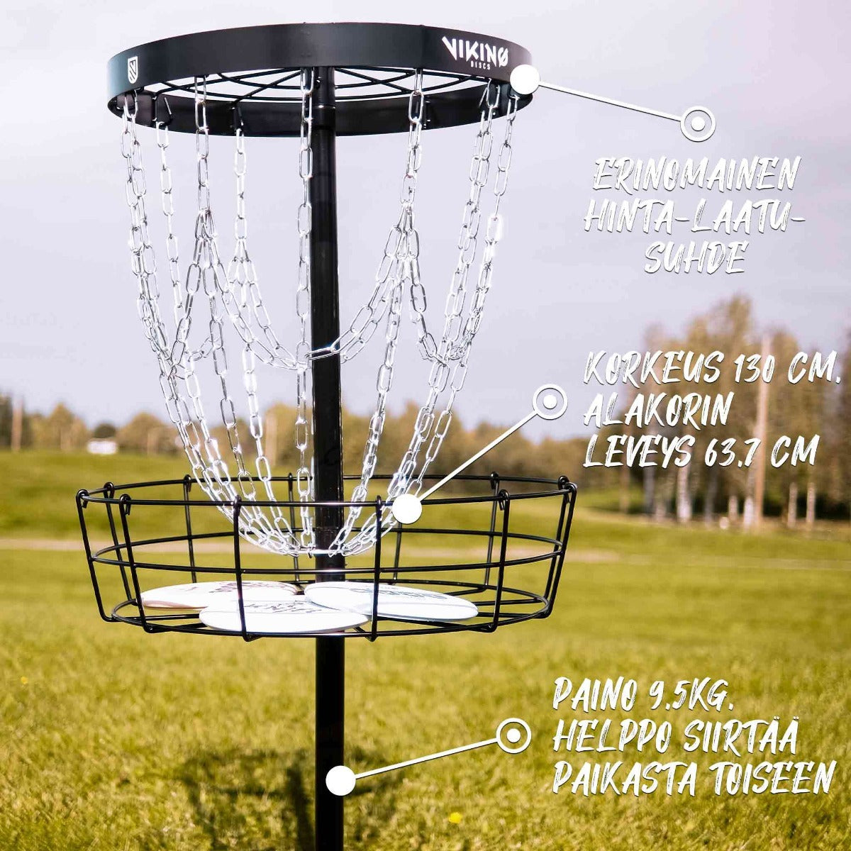 
              Viking Discs Battle Basket Pro frisbeegolfkori