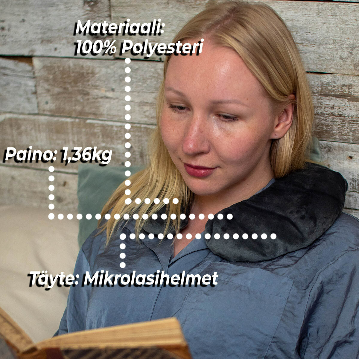 
              Polar Night® Painotettu Niskatyyny