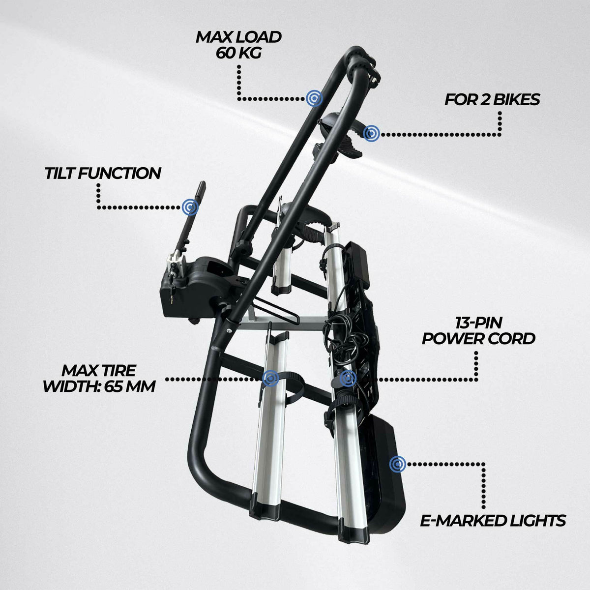 
              Trekker Bike Rack for car, 2 bikes X200