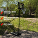 Prosport Basketbalpaal Jr. 2,1-2,6m, Black Edition