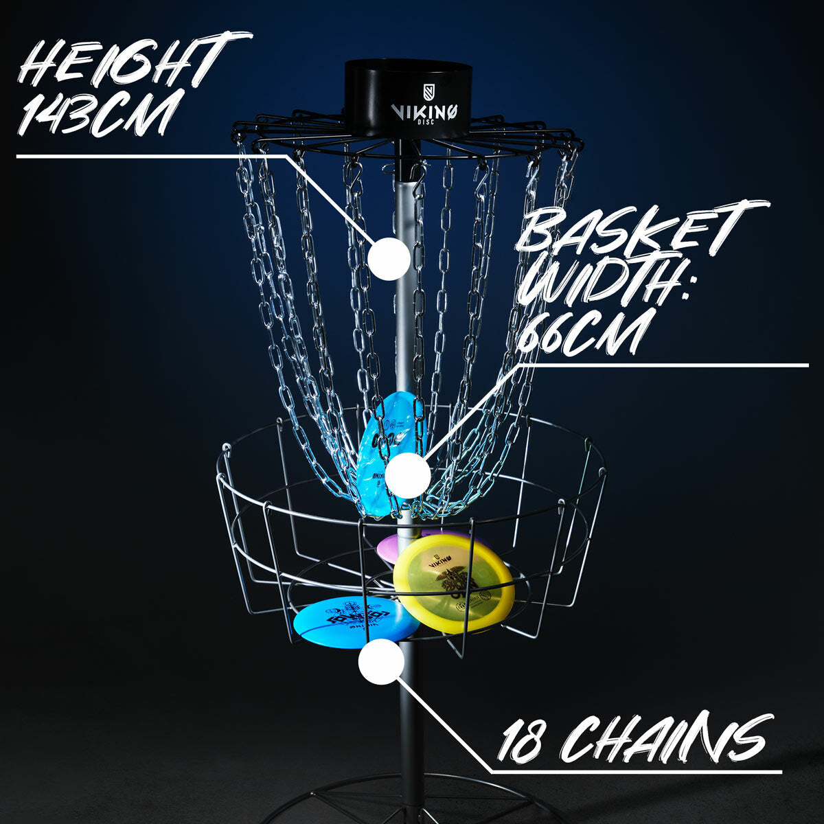 
              Viking Discs Victory Disc Golf Basket