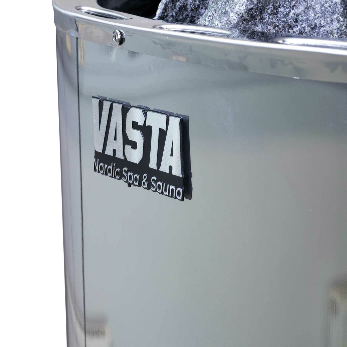 
              Vasta Elektrisk saunaovn Blaze 8kw, separat styring, 7-12m3, stål