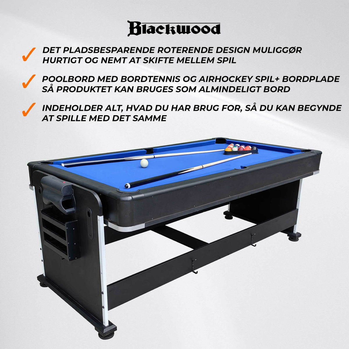 
              Blackwood Pooltafel 7&#39; 4-IN-1