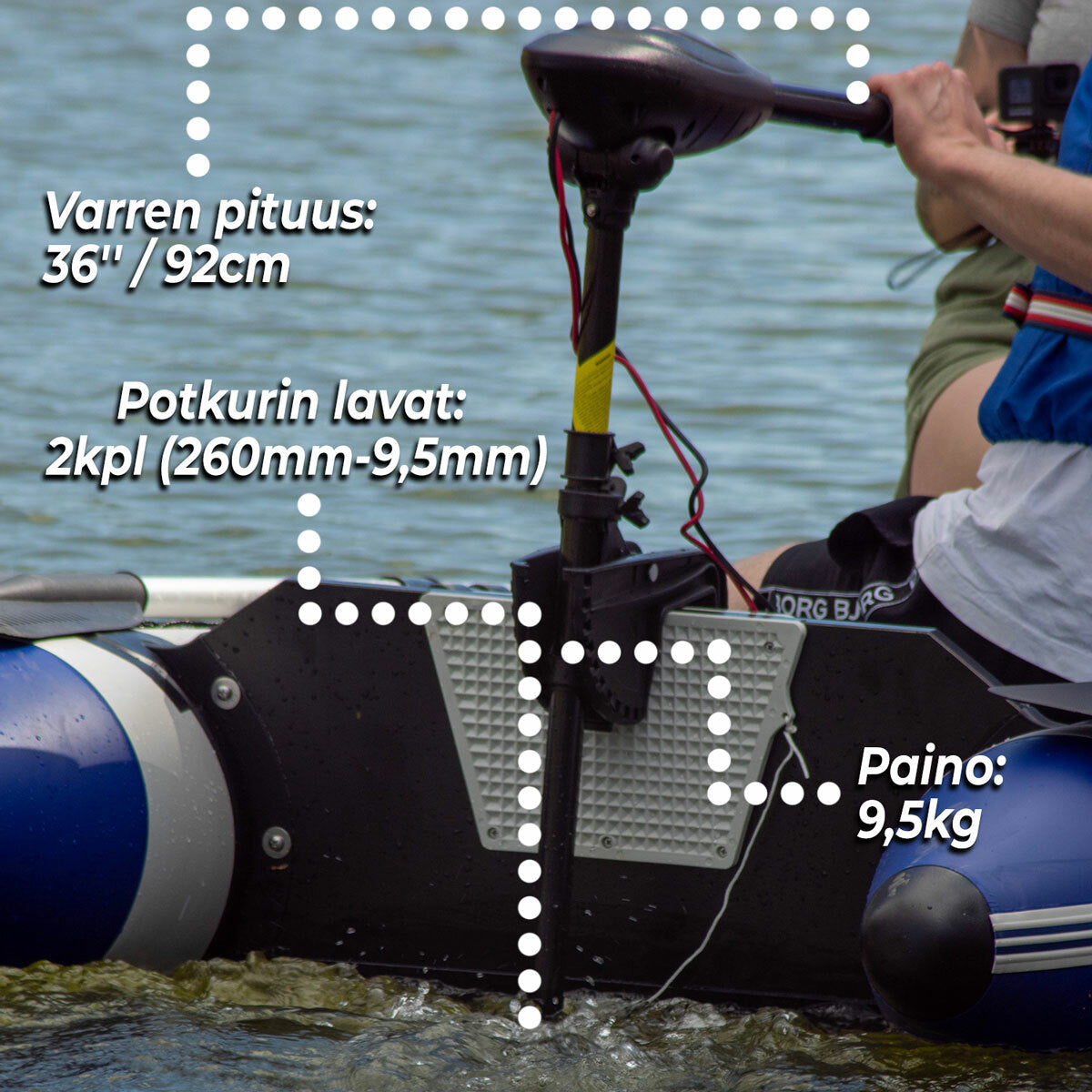 
              Deep Sea Sähköperämoottori Cruise 36LBS