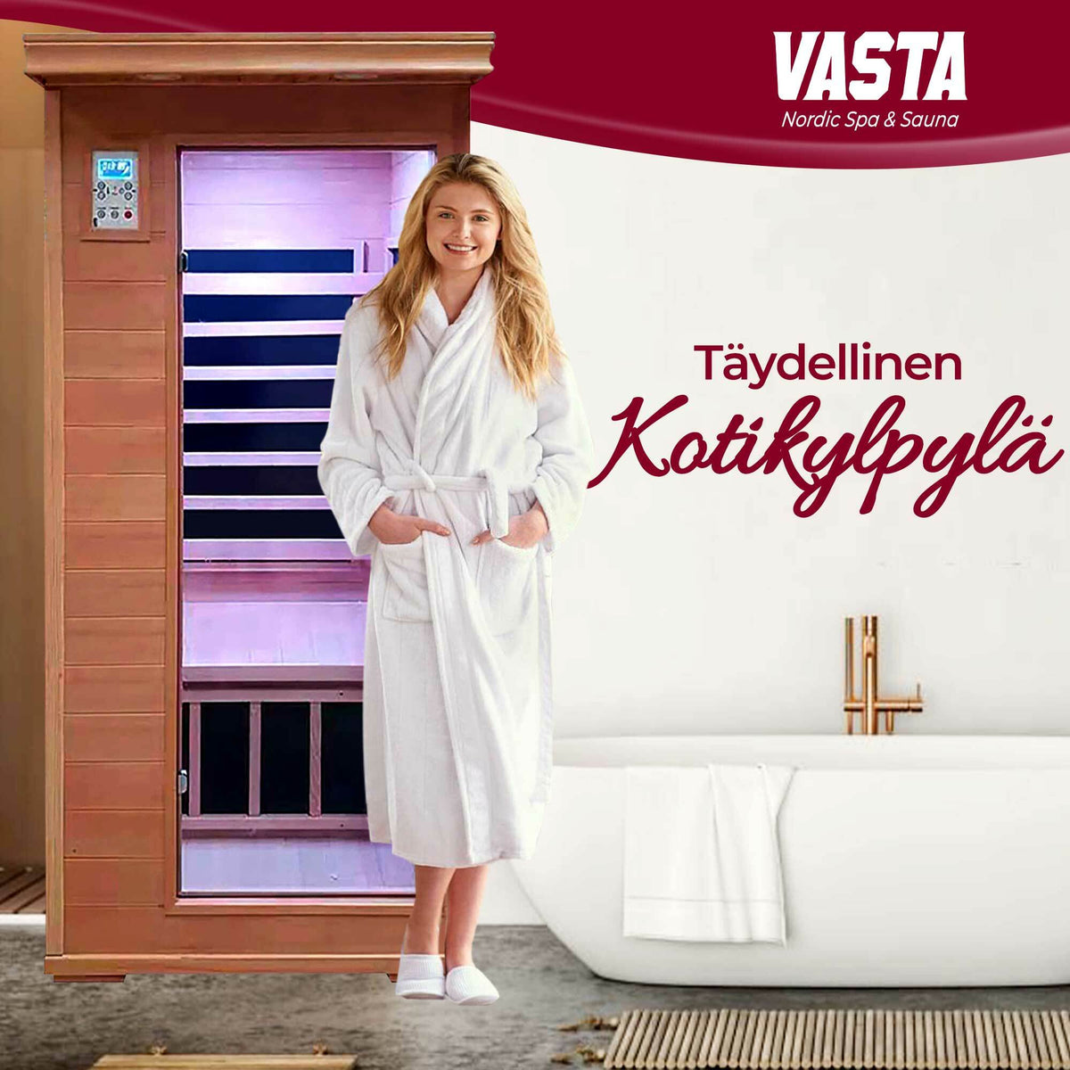 
              Vasta Infrapunasauna 1hlö