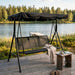 Lykke Porch Swing Elegance, Black