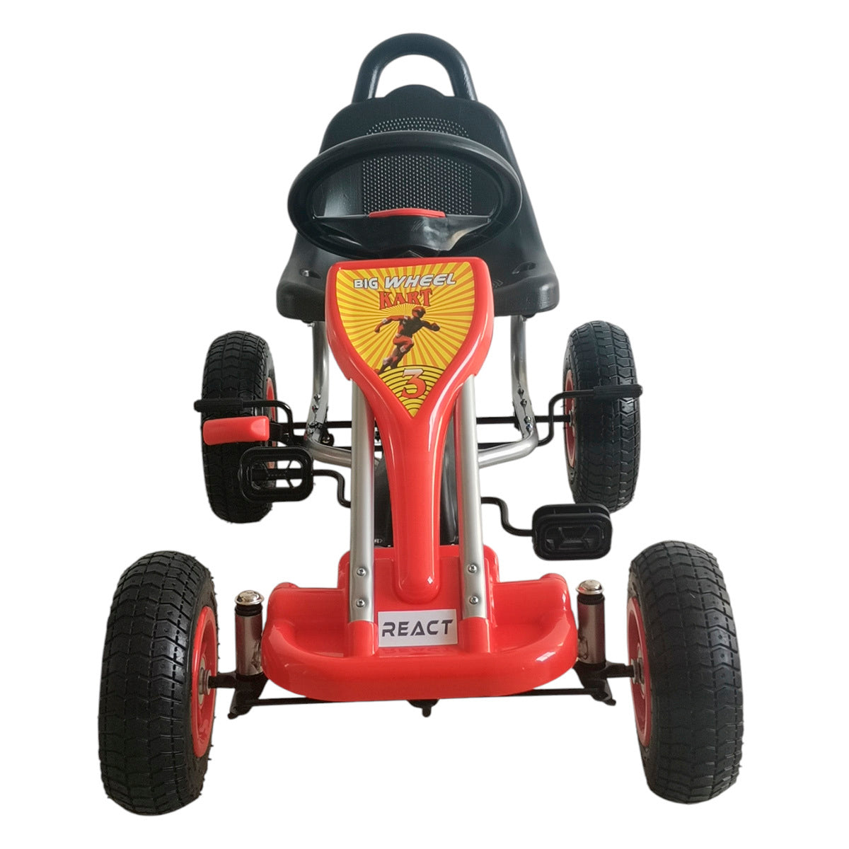 React Go Kart a Pedali Formula Rosso