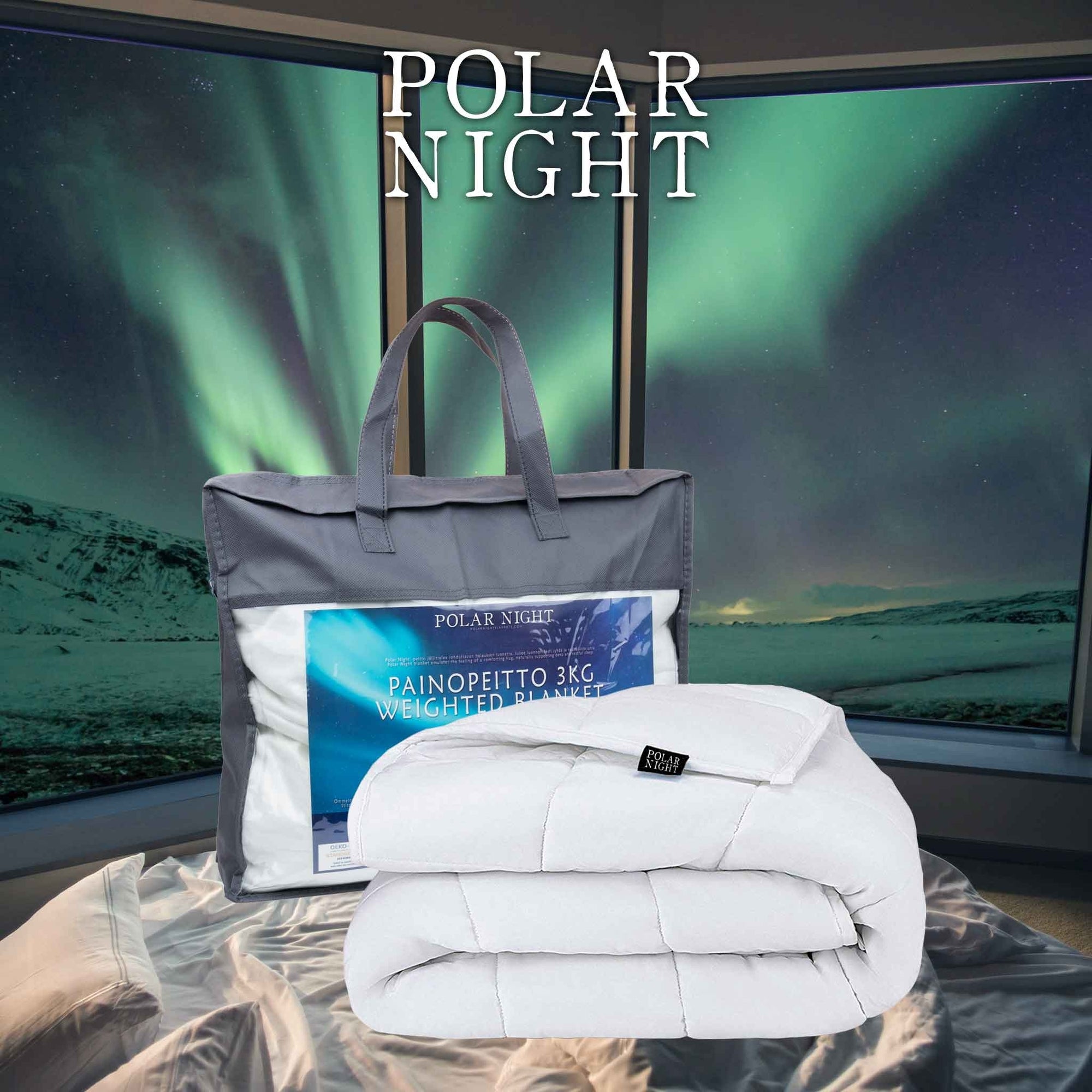 Polar Night Couverture lestée pour enfants, en coton 100x150cm (3-5kg)