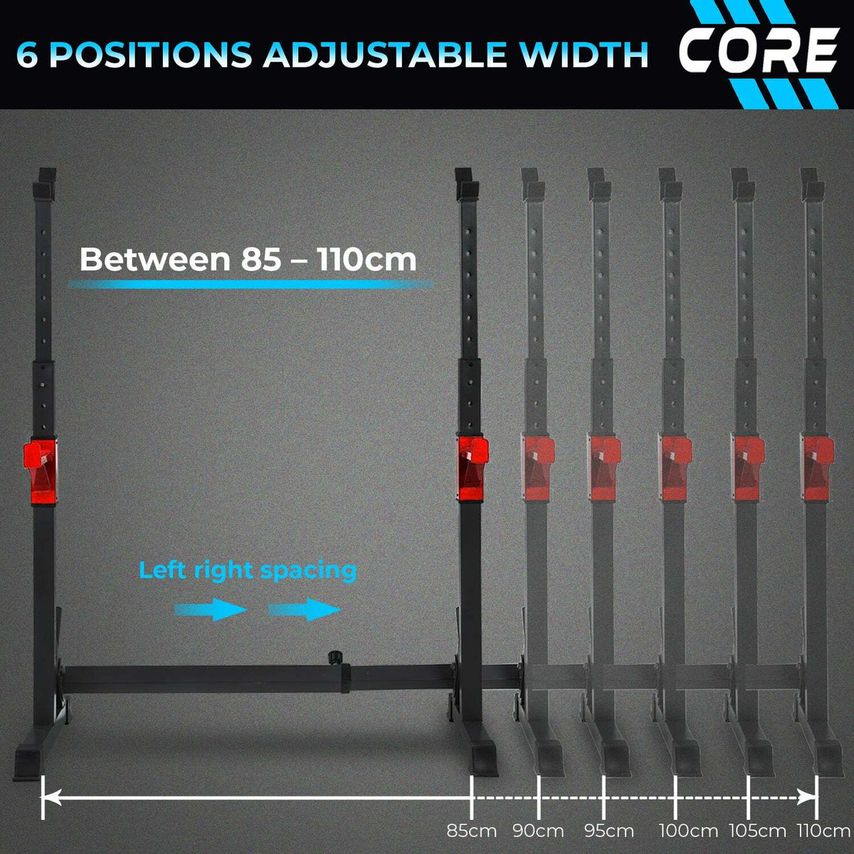 
              Core rack à squat 107X60X150 cm