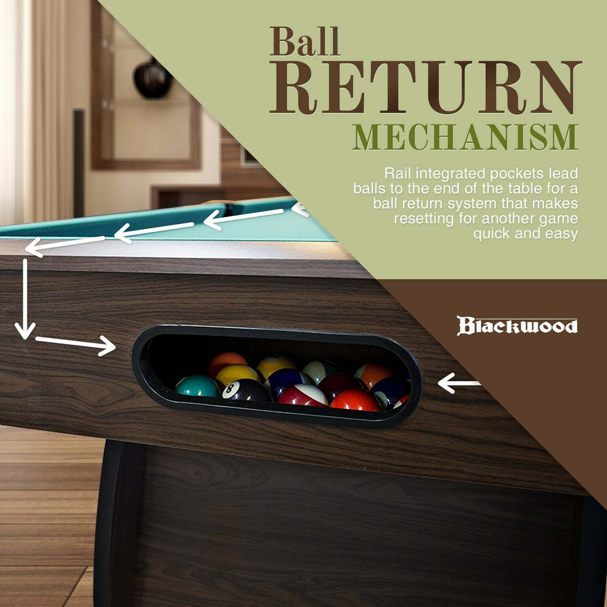 
              Blackwood Pooltafel Official 7&#39;