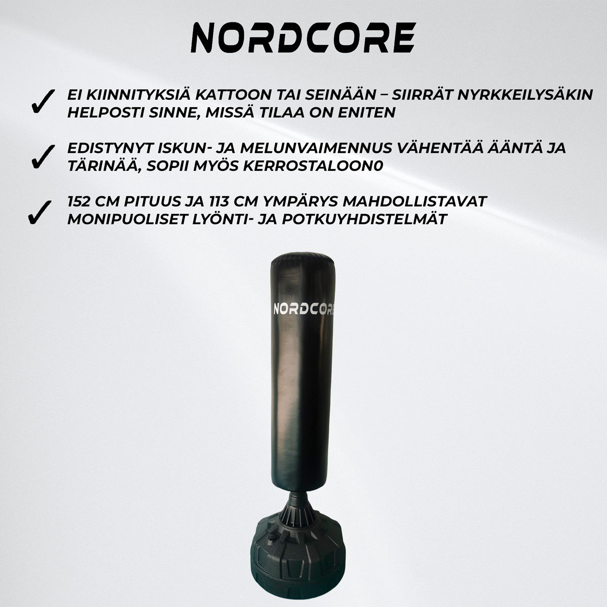 
              Nordcore Nyrkkeilysäkki Seisova XL