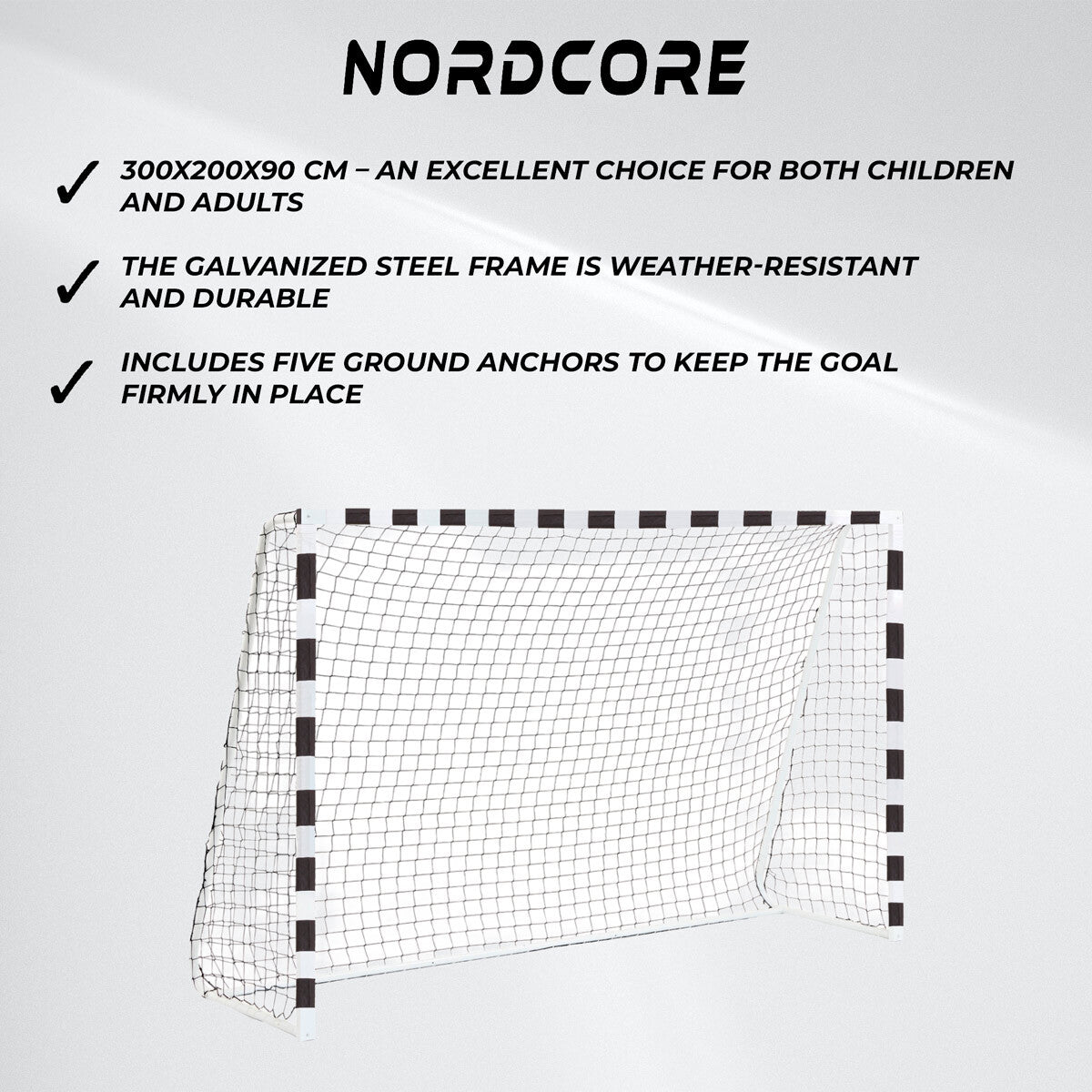
              Nordcore Football Goal Classic 300X200X90CM