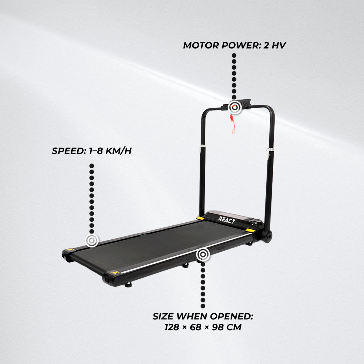 
              React Under Desk Walking Pad 2000 Folding