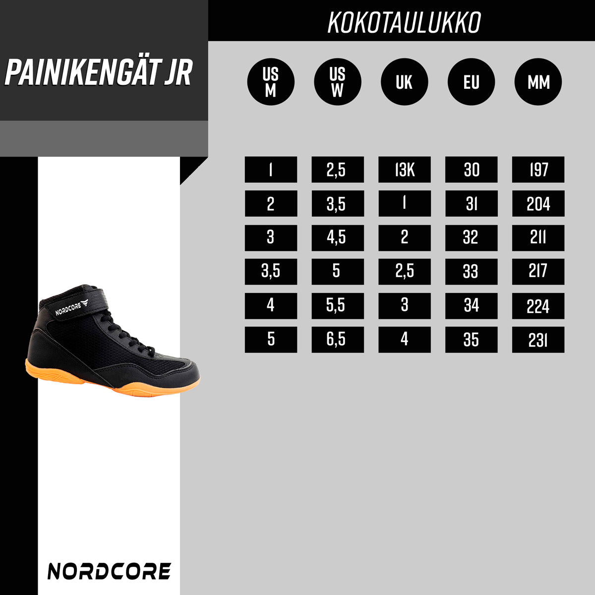 
              Nordcore Zapatillas de lucha Core para niños