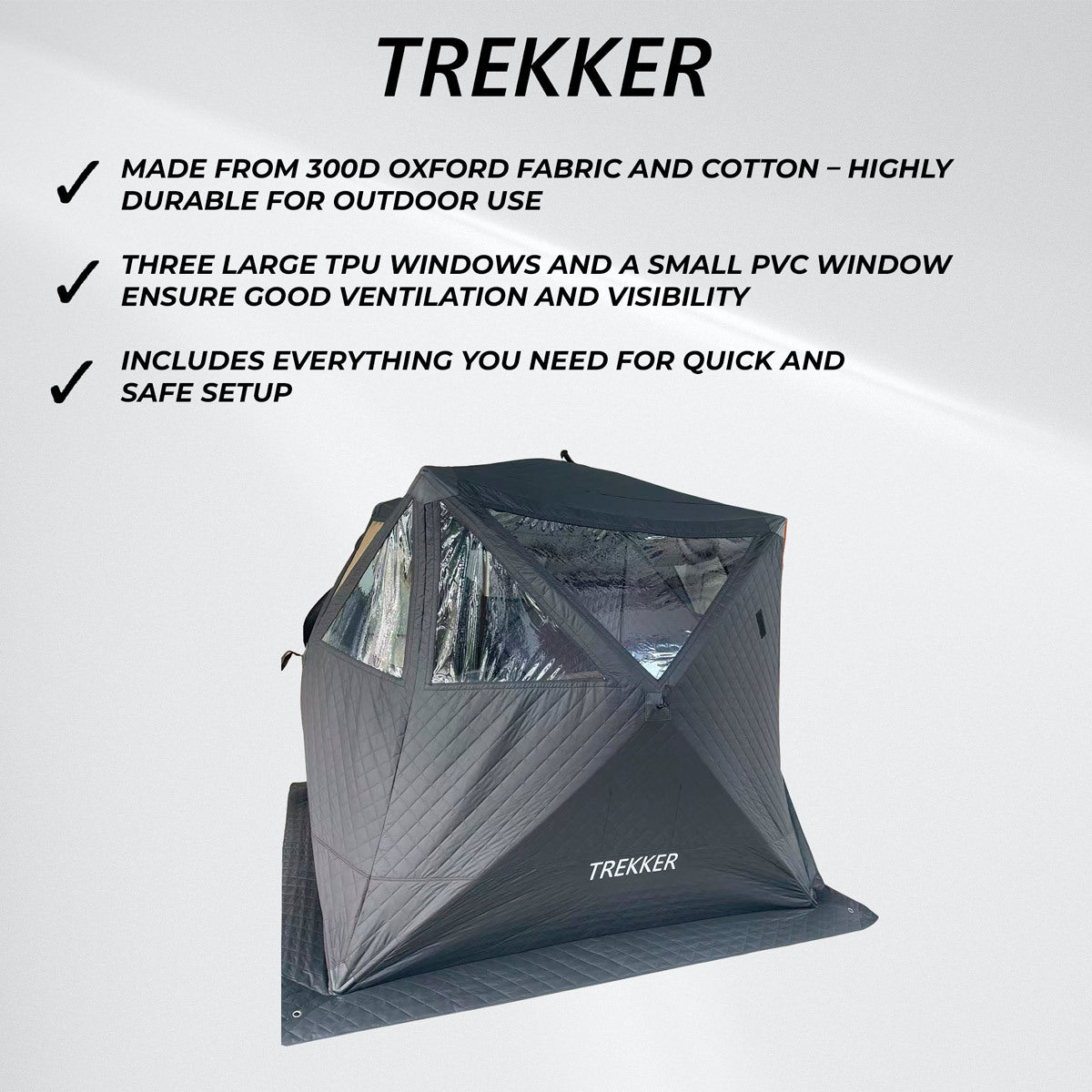 Trekker Tente de Sauna Premium 220x220x185cm