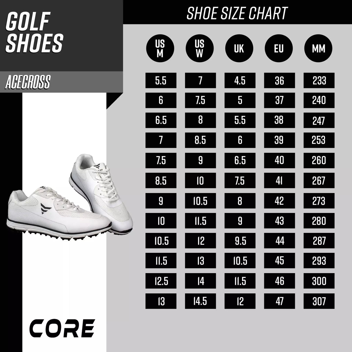 
              Core Chaussures de golf Acecross