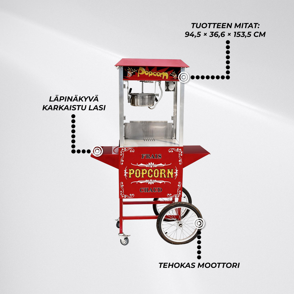 
              Lykke Popcornkone Premium 1,4 kW