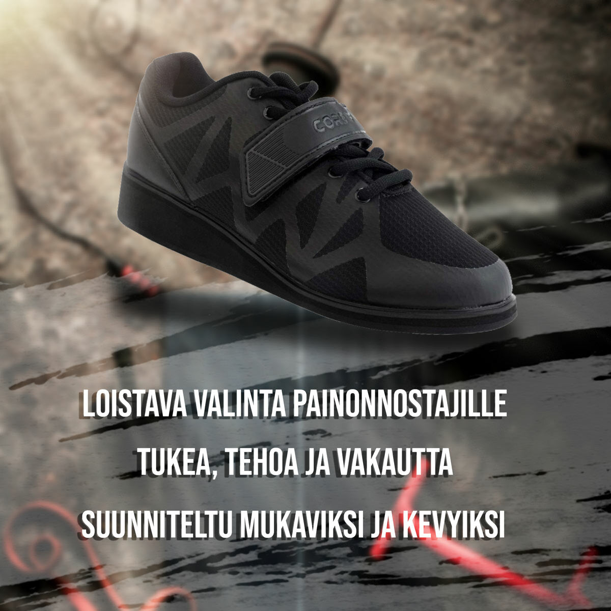 
              Nordcore painonnostokengät Core, musta