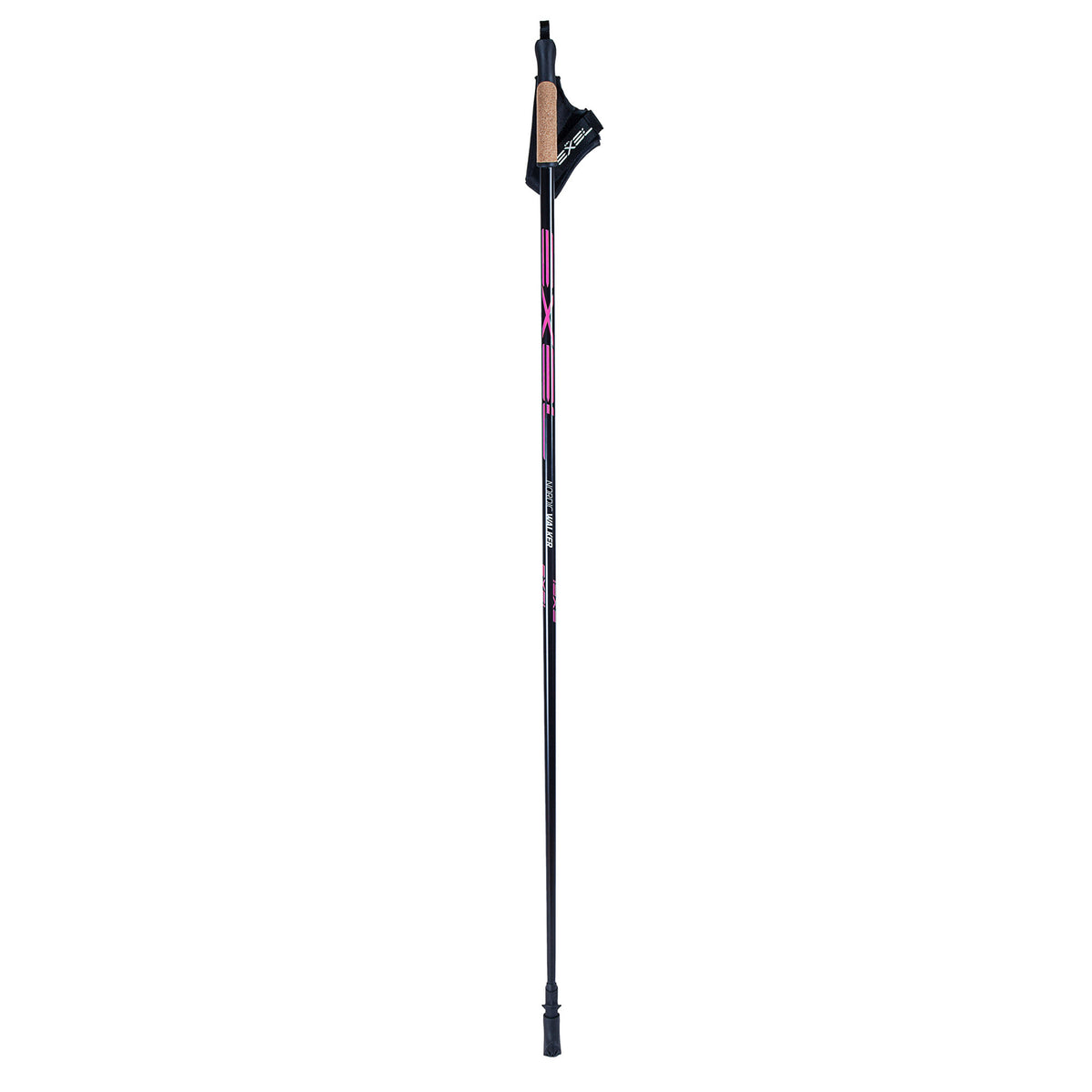 Exel Nordic Walker Nordic Walking-stok, Zwart/Roze