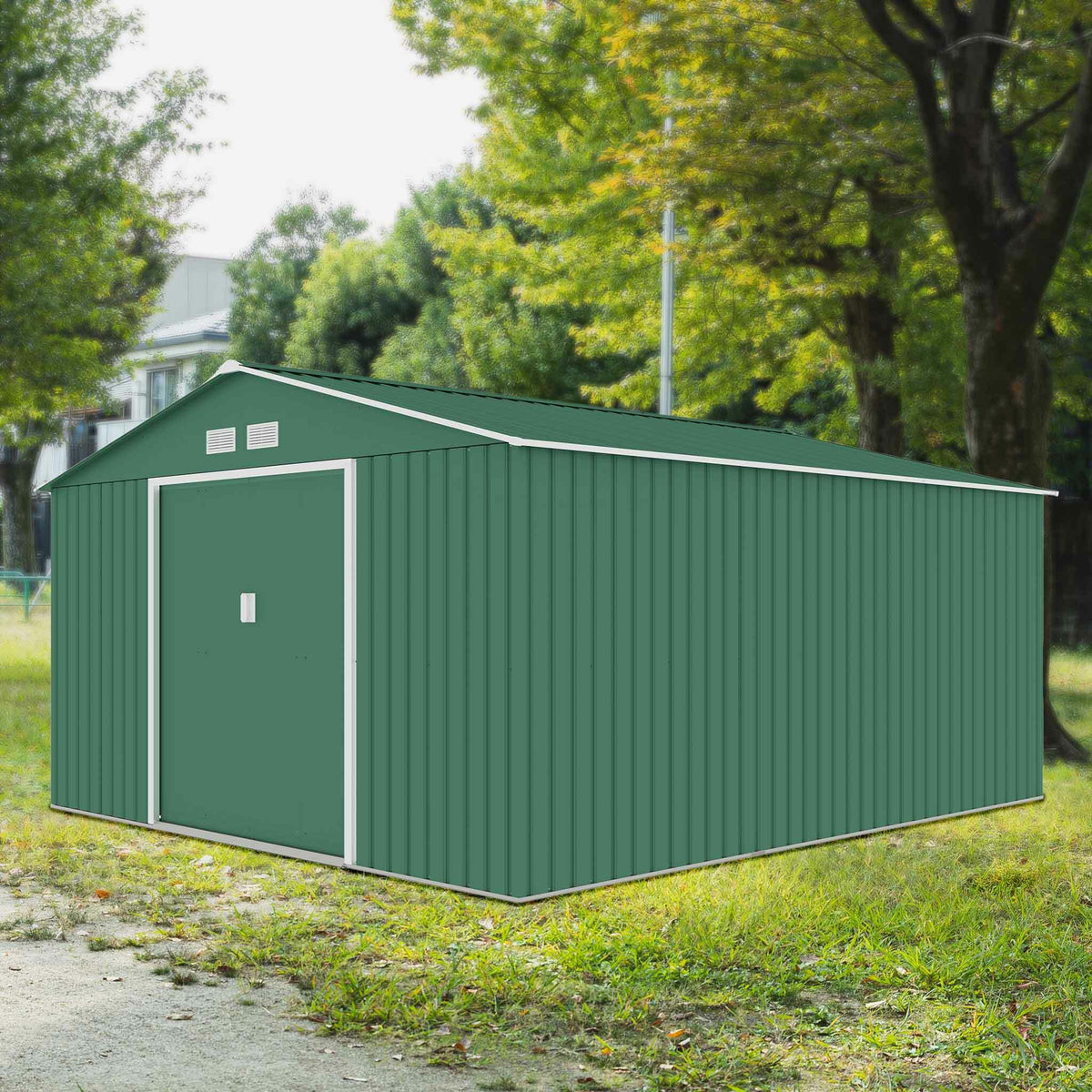 
              Fornorth Garden Shed, 12.99m2, green
