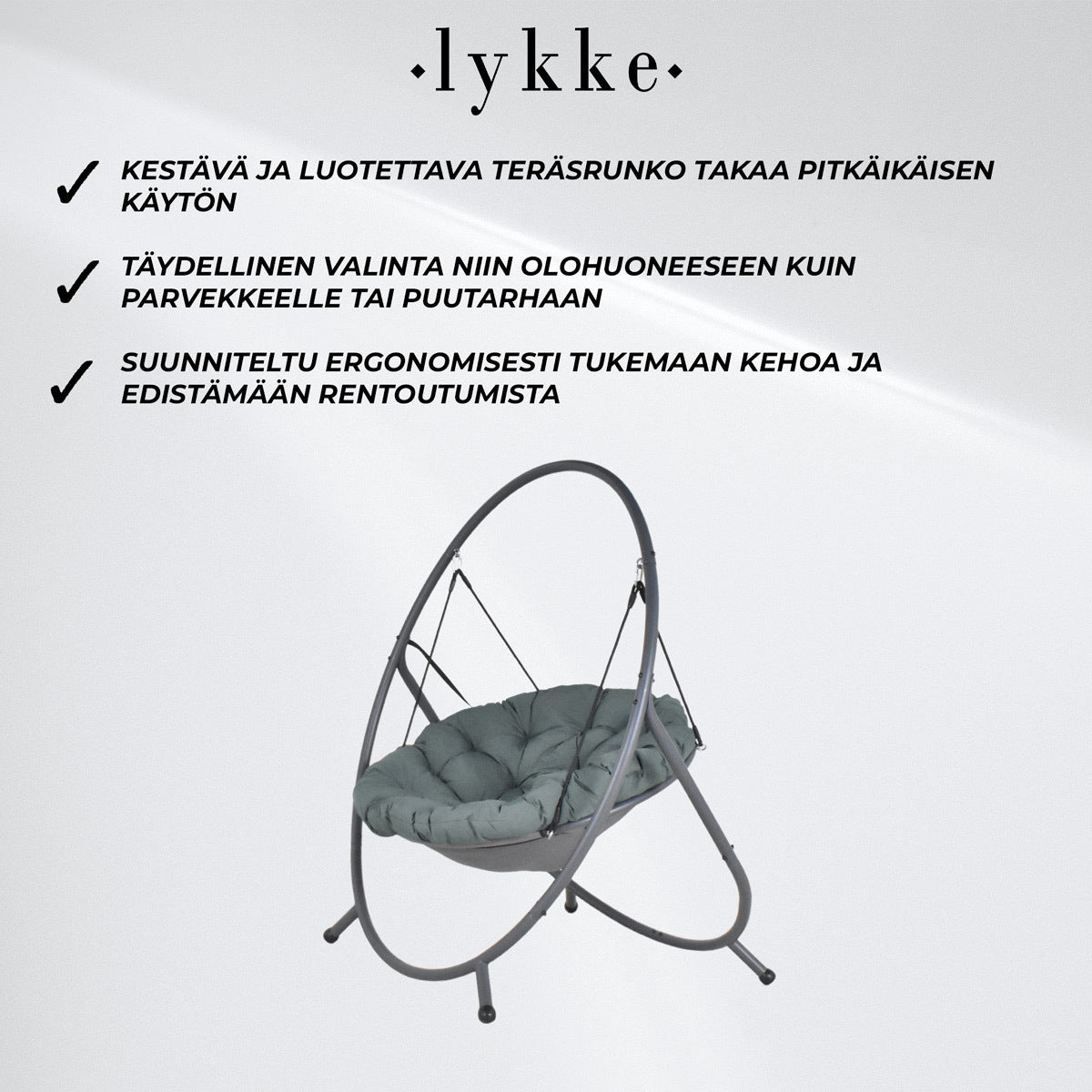 
              Lykke Riipputuoli Comfort, Vihreä