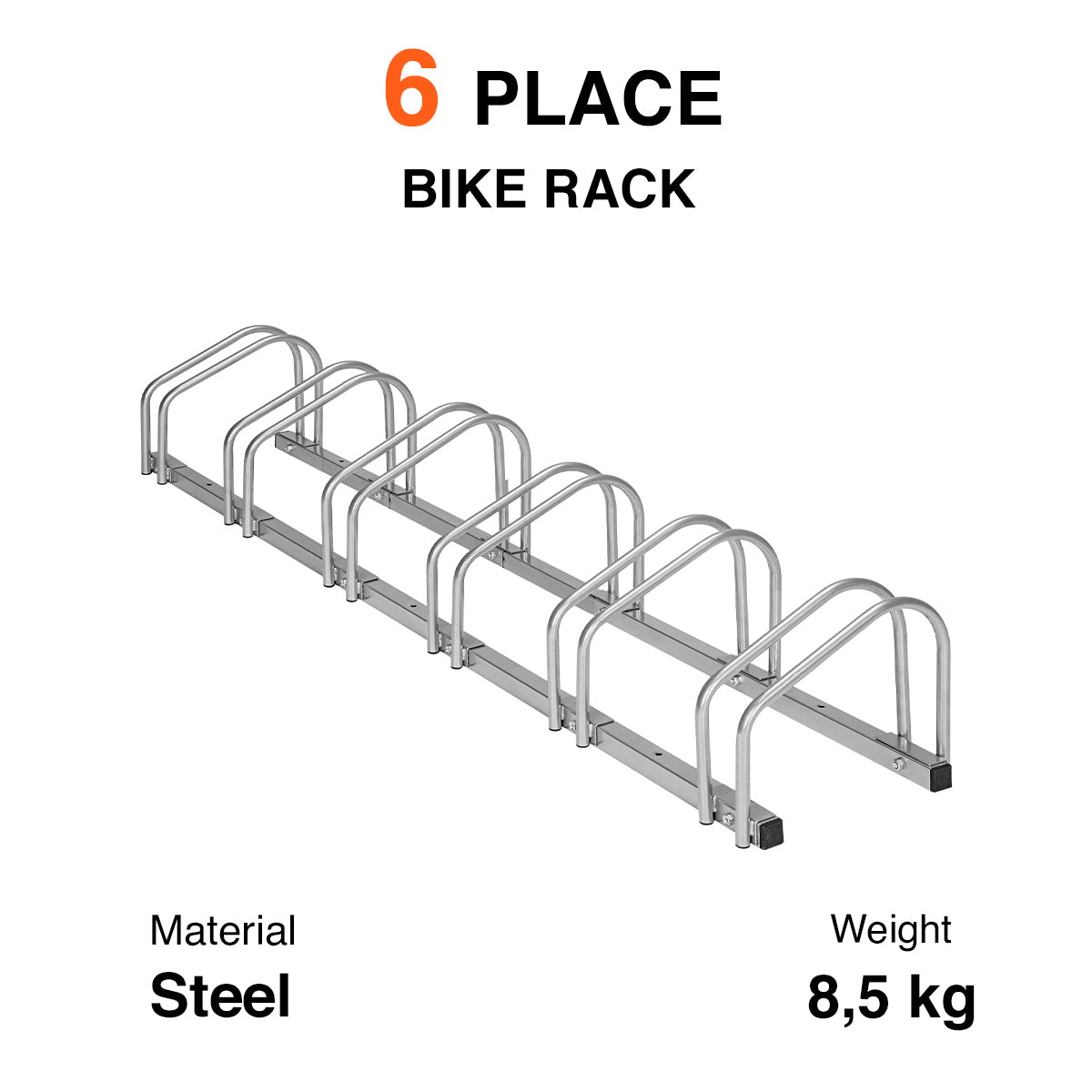 Fornorth Fahrradständer, 6-Plätze - 79,90 EUR