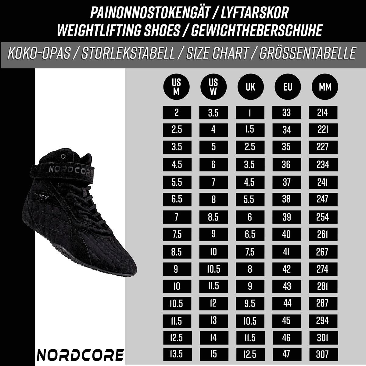 
              Nordcore Gewichtheberschuhe Core, Beast