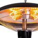 Fornorth Fungo Riscaldante Ceiling Heater Deluxe 2000W telecomando, nero