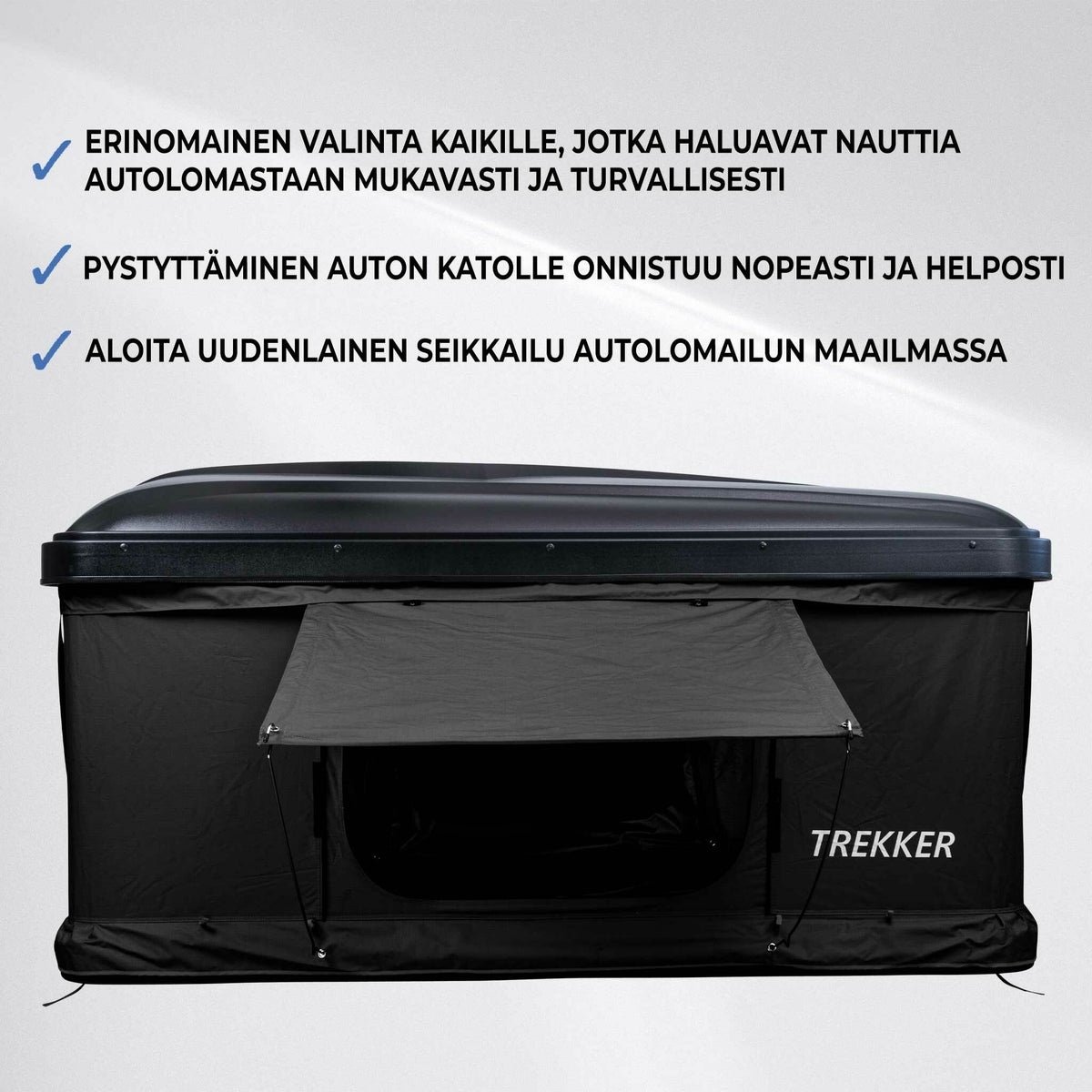 
              Trekker Kattoteltta Hut M, Musta