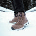 Trekker winterschoenen met spikes - Tan