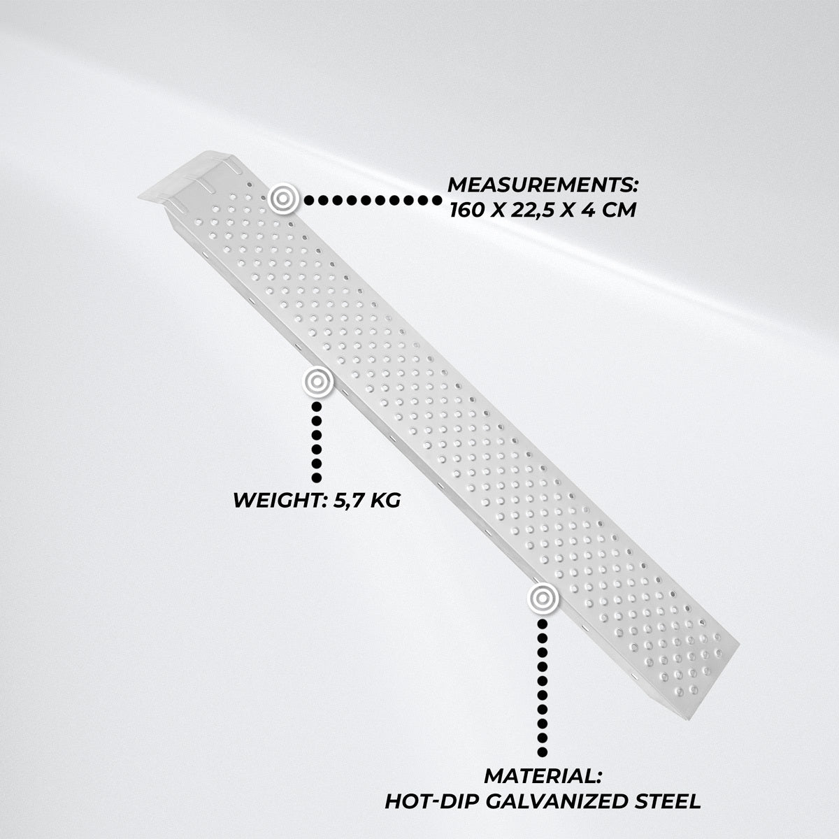 
              Fornorth Auffahrrampe 162x25x6 cm 200kg