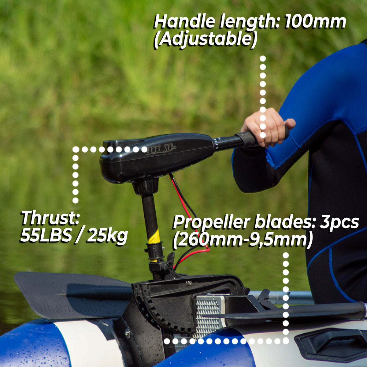 
              Deep Sea Elektro außenborder 55LBS