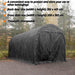 Fornorth Tenda garage 4x8m, nero