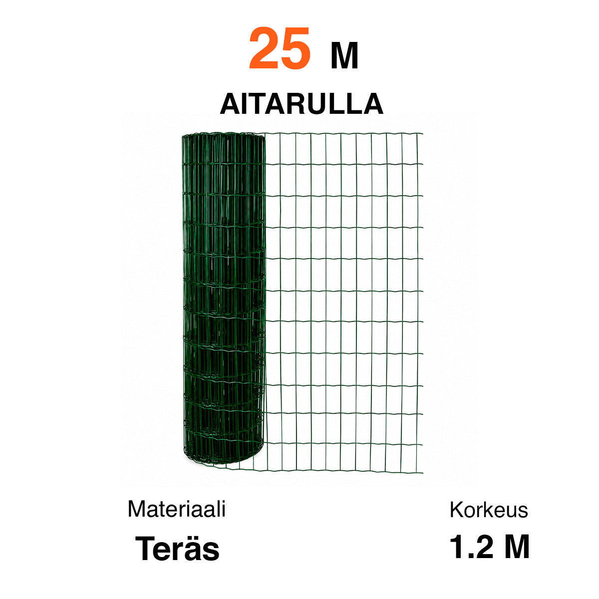 
              Fornorth Rete metallica 120cm (25m), verde