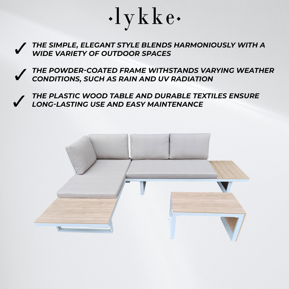 
              Lykke Loungeset tuin Sundsvall, natuurlijk
