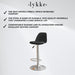 Lykke Bar Stool Comfort Black