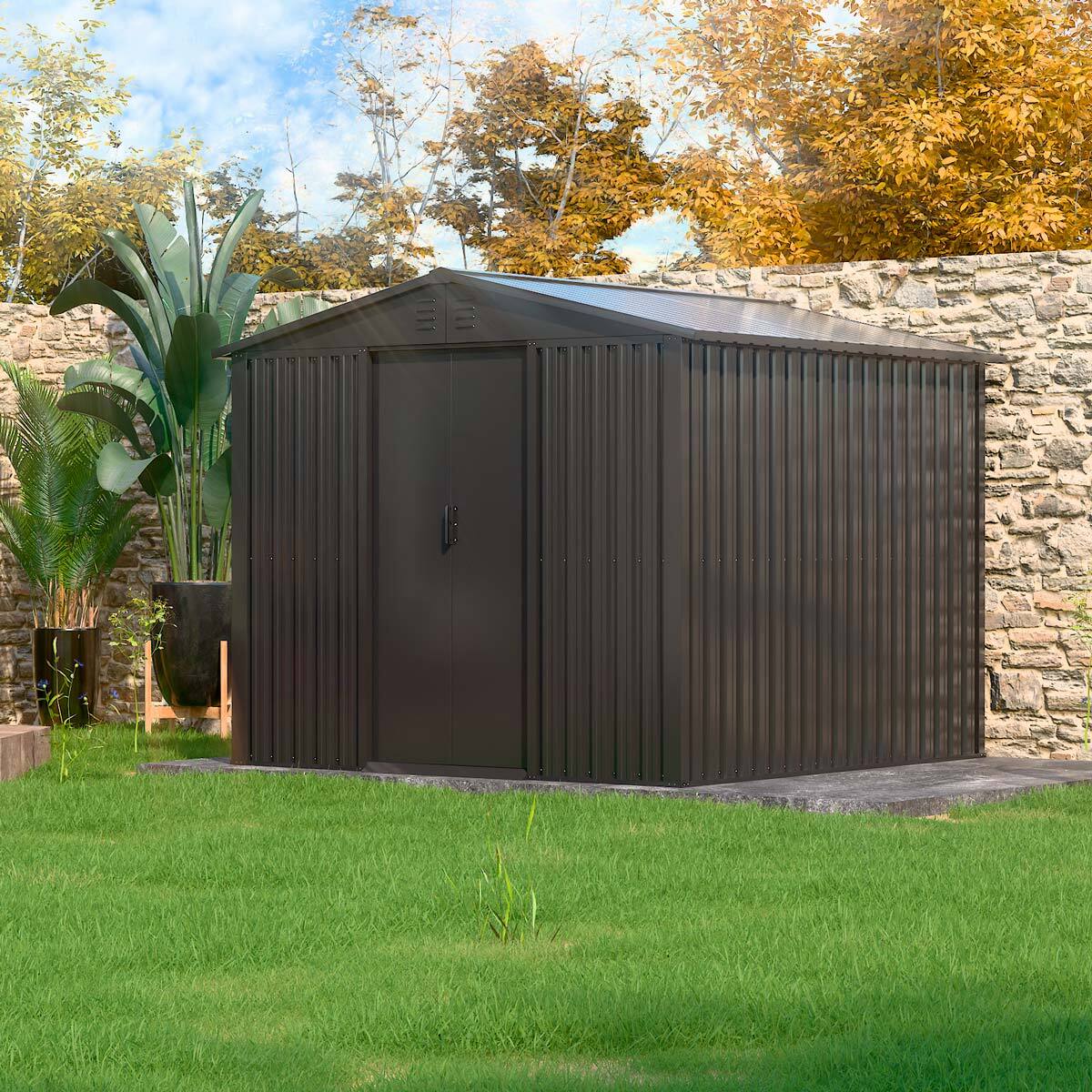 
              Fornorth Garden Shed 5.8m2, black