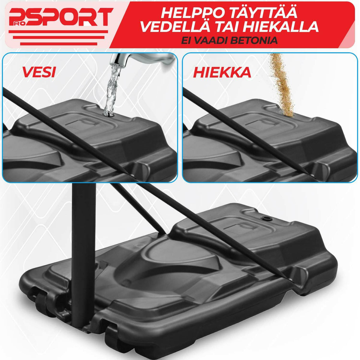 
              Koripalloteline 1,5-3,05m - ProSport