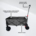 Fornorth Garden Wagon 115x61x105cm 100kg, black