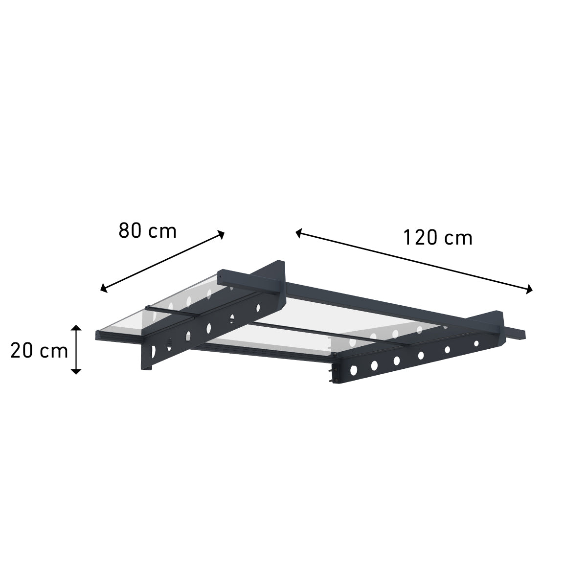 
              Fornorth Door Awning Modern 120x80cm