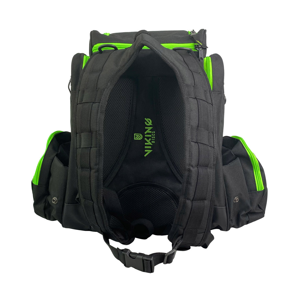 
              Viking Discs Rucksack Pro Zaino da disc golf, Nero/Lime