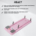 React Pilates Reformer Machine, Pink