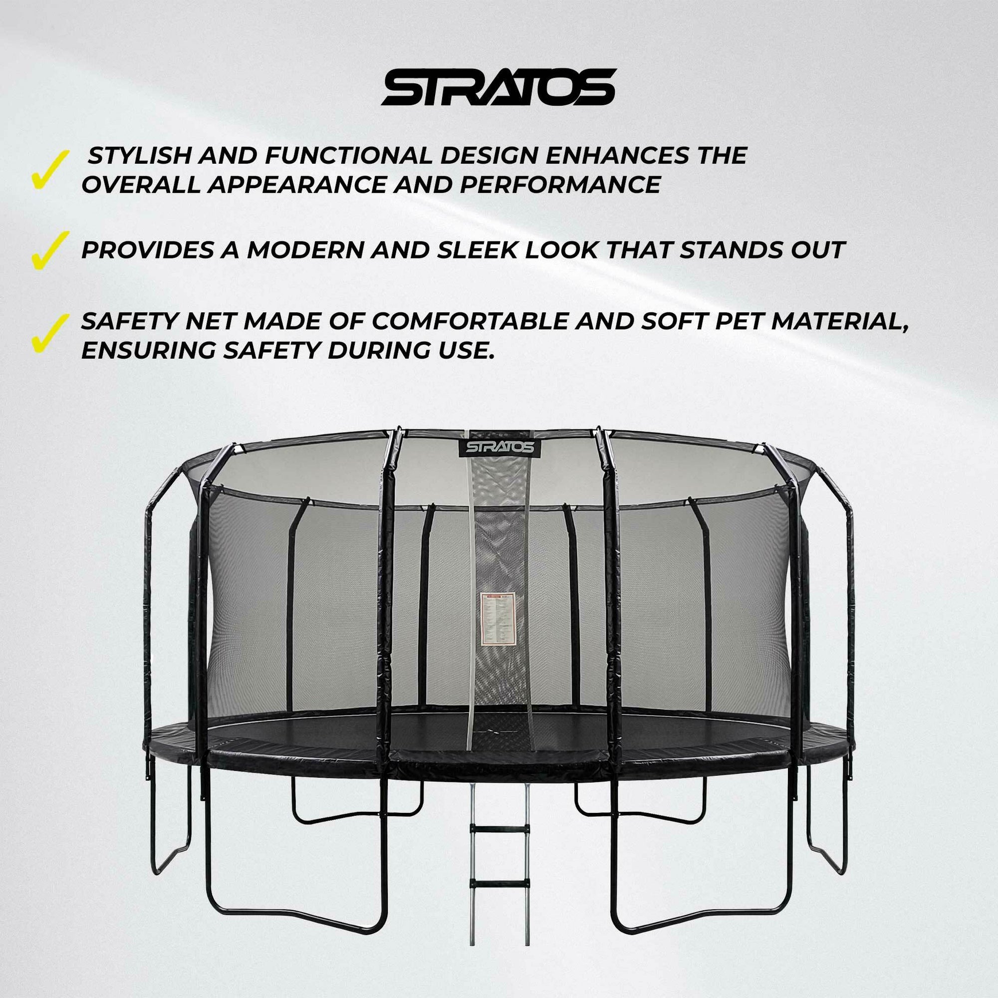 Stratos Trampolin 488cm Premium Black Line