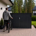 Fornorth Fahrradgarage für vier Fahrräder 203 x 198 x 157 cm, Dunkelgrau